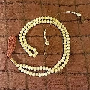 Hand carved mala prayer beads